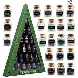 Mini chakra healing crystals 21 bottles